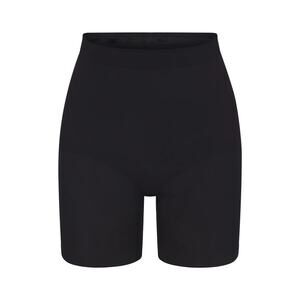 NWOT Skims Seamless Sculpt Mid-Thigh Short Shapewear in Onyx Black, Size Small